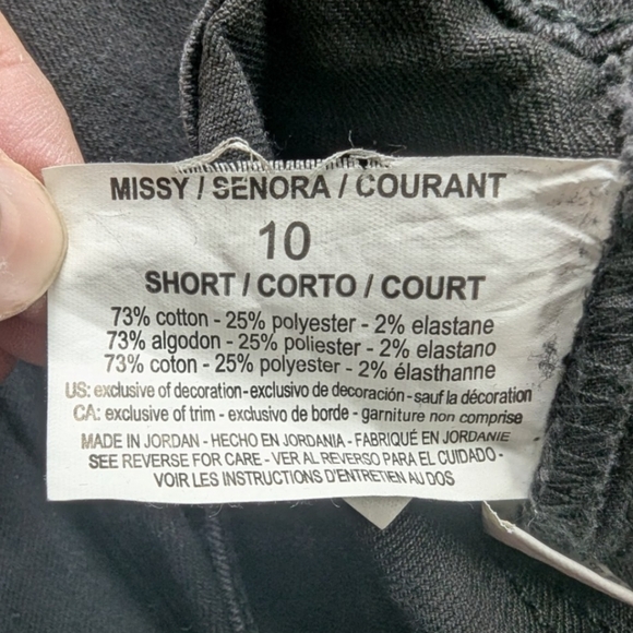 Gloria Vanderbilt MISSY 10 SHORT in black bootcut wide leg - Picture 4 of 14